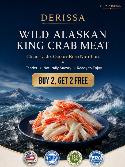 🦀 Alaskan Red King Crab Legs  - 🏆💎 Ready to Eat High-Protein Seafood Snack