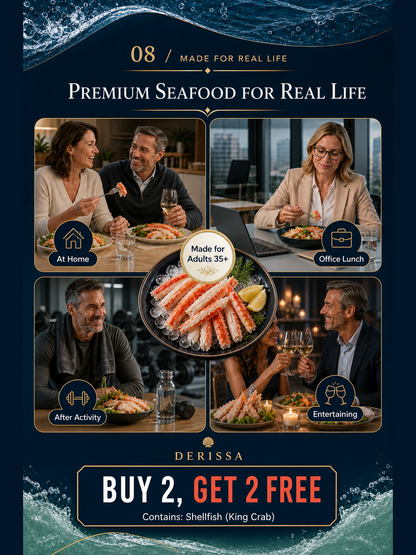 🦀 Alaskan Red King Crab Legs  - 🏆💎 Ready to Eat High-Protein Seafood Snack