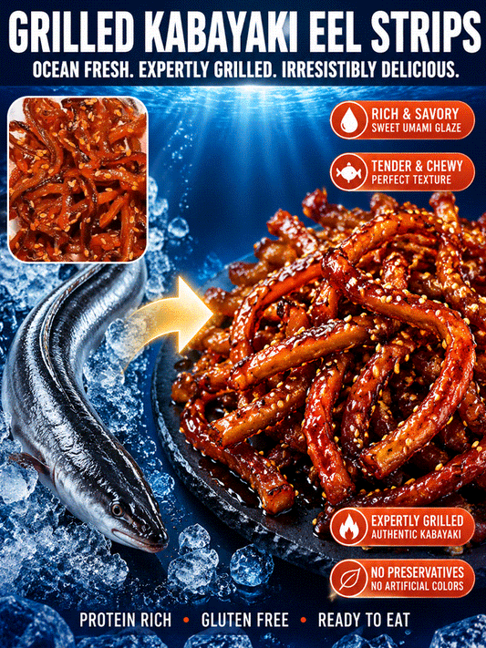 🍯🌶️ Spicy Honey Sesame Eel Jerky - 🏆💎 Ready-to-Eat High-Protein Seafood Snack
