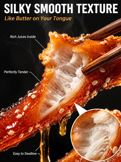 🍯🌶️ Spicy Honey Sesame Eel Jerky - 🏆💎 Ready-to-Eat High-Protein Seafood Snack