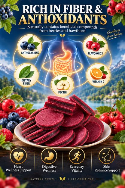 ❤️ European Reserve Wild Berry & Hawthorn Fruit Bites – Delicious Daily Support for Heart Health, Digestion & Energy