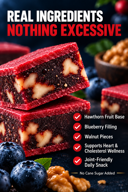 💙 Heartberry Blueberry Walnut Bites – Supports Heart & Brain Health, Antioxidant Defense, Daily Energy & Healthy Aging