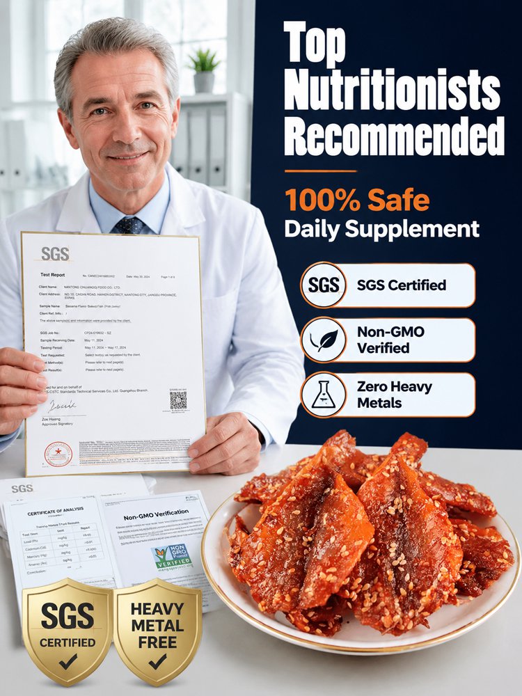 Wild Alaskan Pollock Jerky - Honey SpicySesame | High Protein - No Preservatives