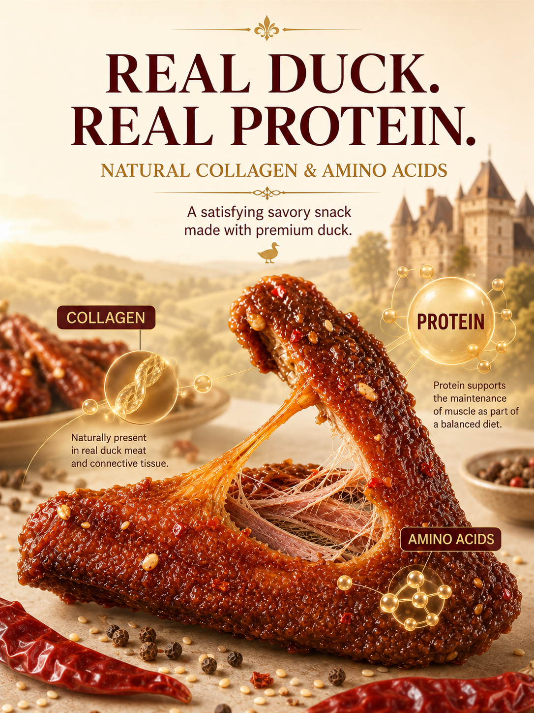 🇫🇷Premium French Périgord Mulard Duck Mid-Wings – Spicy • Savory • Tender & Chewy