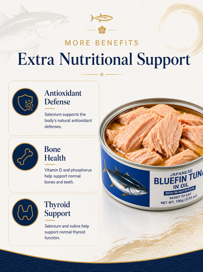 🇯🇵 Aomori Ōma Bluefin Tuna Reserve – Premium Japanese Luxury Seafood ❤ Heart & Brain Health • 💪 Muscle Strength • ⚡ Daily Energy • 🛡 Immune Support