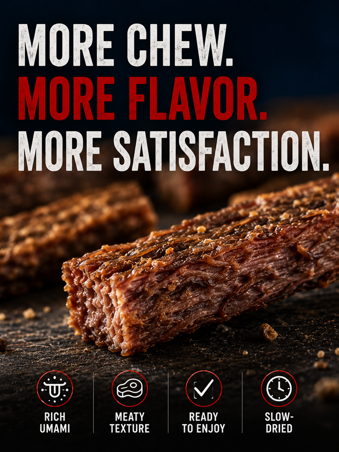 🇦🇺Australian Beef Jerky Strips  – Premium Slow-Dried High-Protein Beef Snack 💪 Supports Muscle Strength • 🍽️ Helps Keep You Satisfied • ⚡ Supports Daily Energy • 🩸 Heme Iron for Oxygen Transport