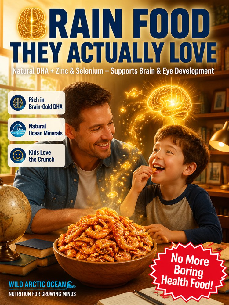 🦐 100% Wild-Caught Deep Sea Crispy Spicy Arctic Shrimp - 🏆💎 Whole-Eat High-Protein Guilt-Free Seafood Snack