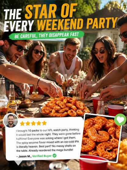 🦐 100% Wild-Caught Deep Sea Crispy Spicy Arctic Shrimp - 🏆💎 Whole-Eat High-Protein Guilt-Free Seafood Snack