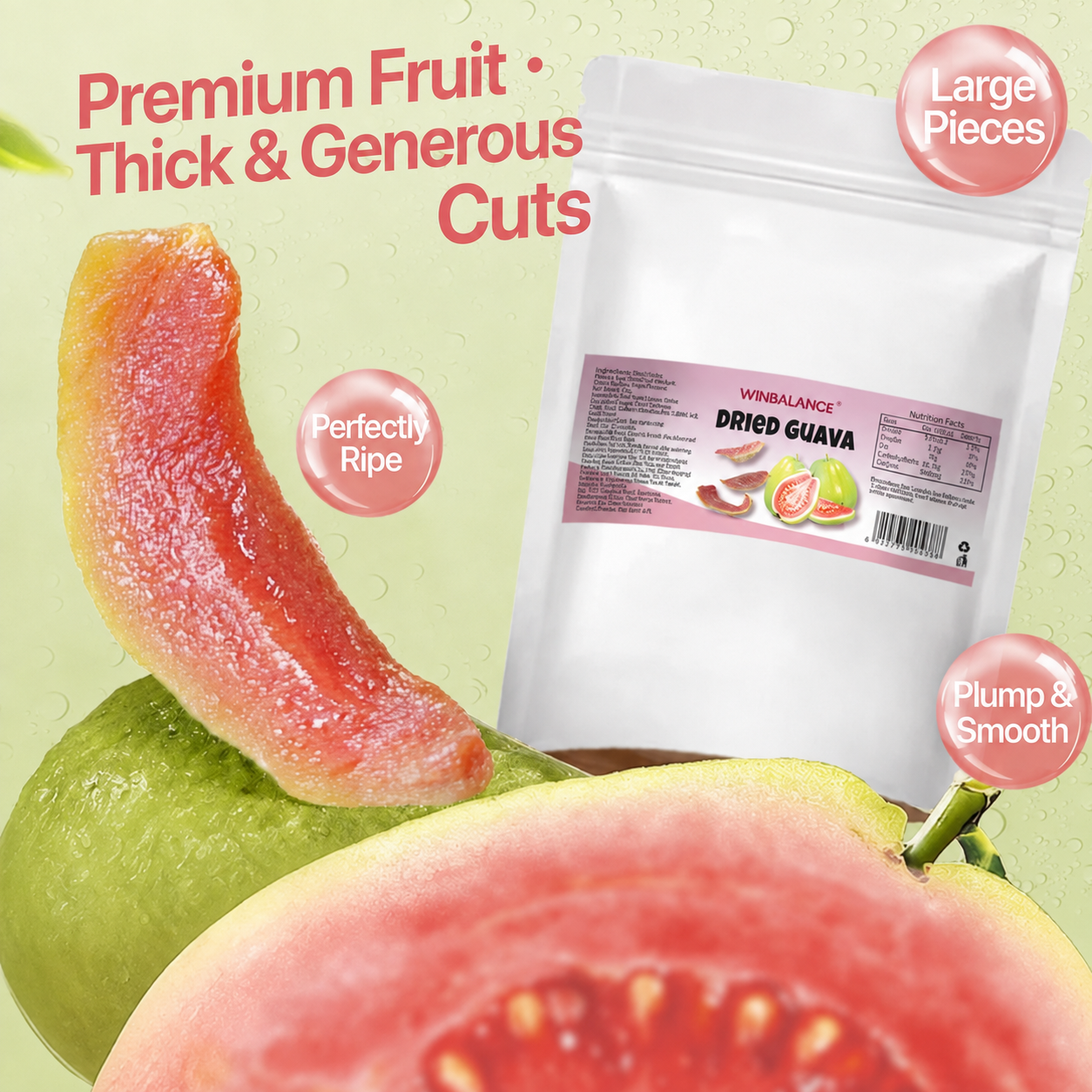 🎁🥝Say goodbye to sugar spikes! 💐Satisfy your cravings with our fiber-rich Red Guava slices